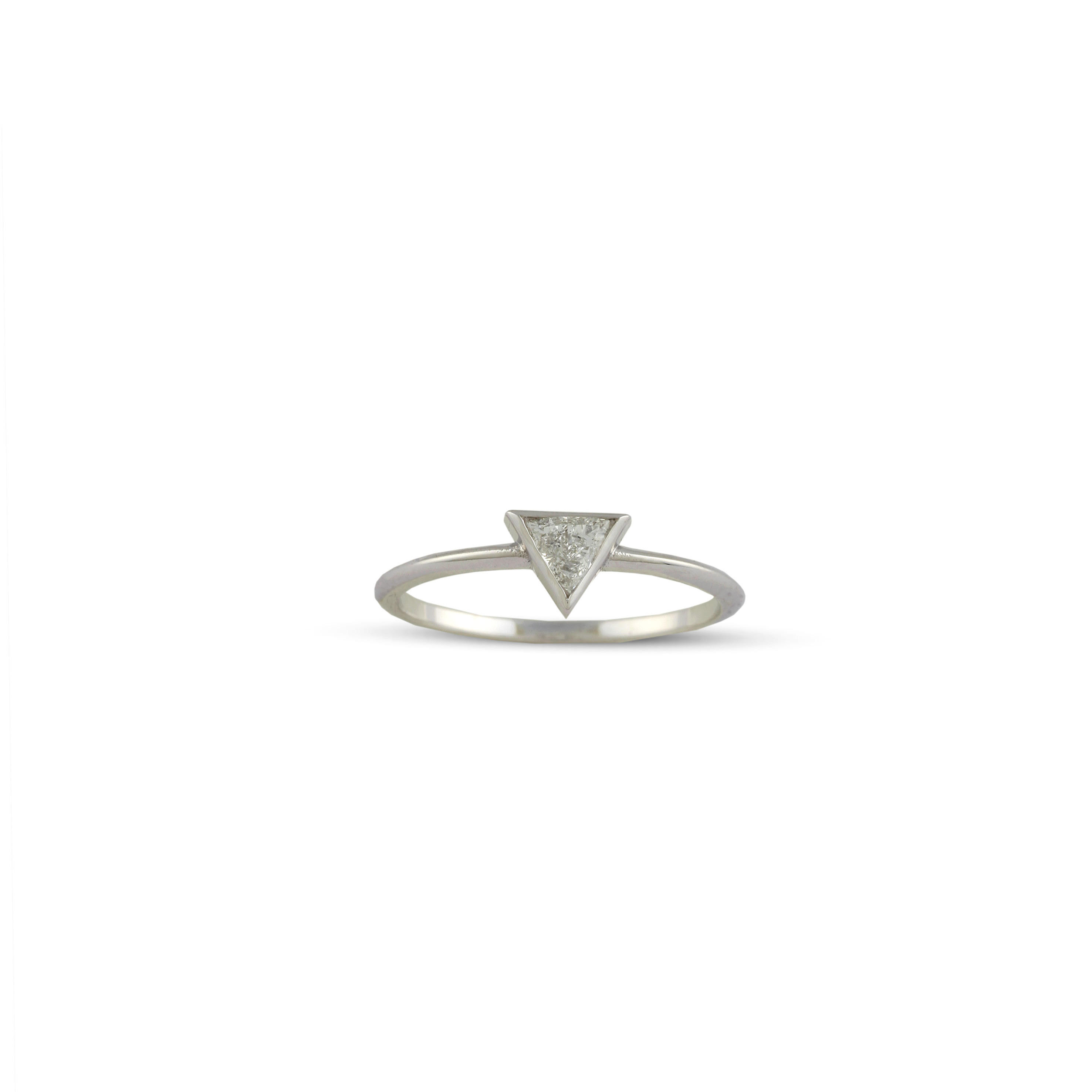 Triangle Diamond Ring