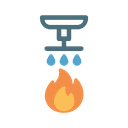 화재감지기 및 소방설비 시공을 나타내는 아이콘 – 소방공사 견적용