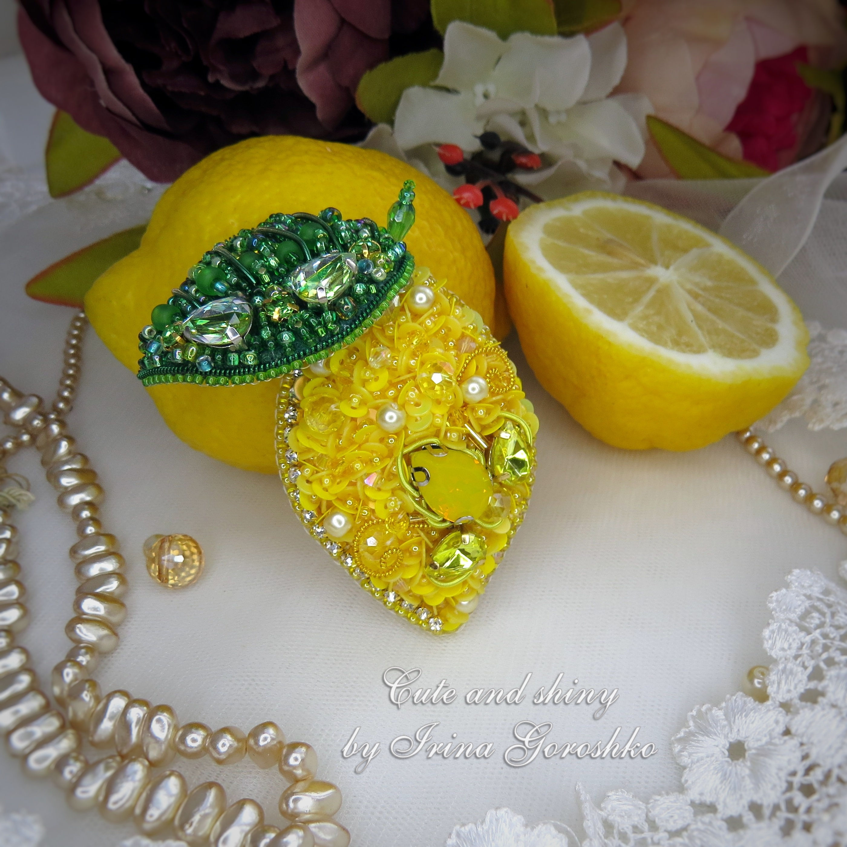Брошь "Лимон" / Lemon brooch