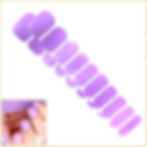 Set of pretty light lilac purple nail wraps