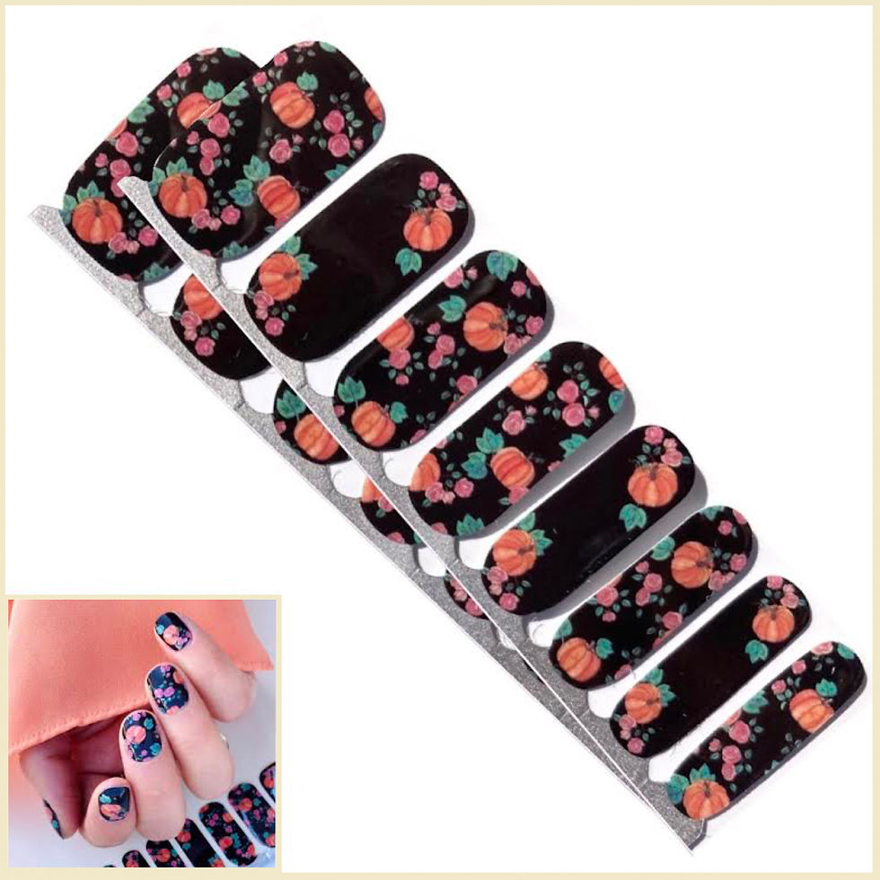 Autumn Garden Nail Wraps (Medium)