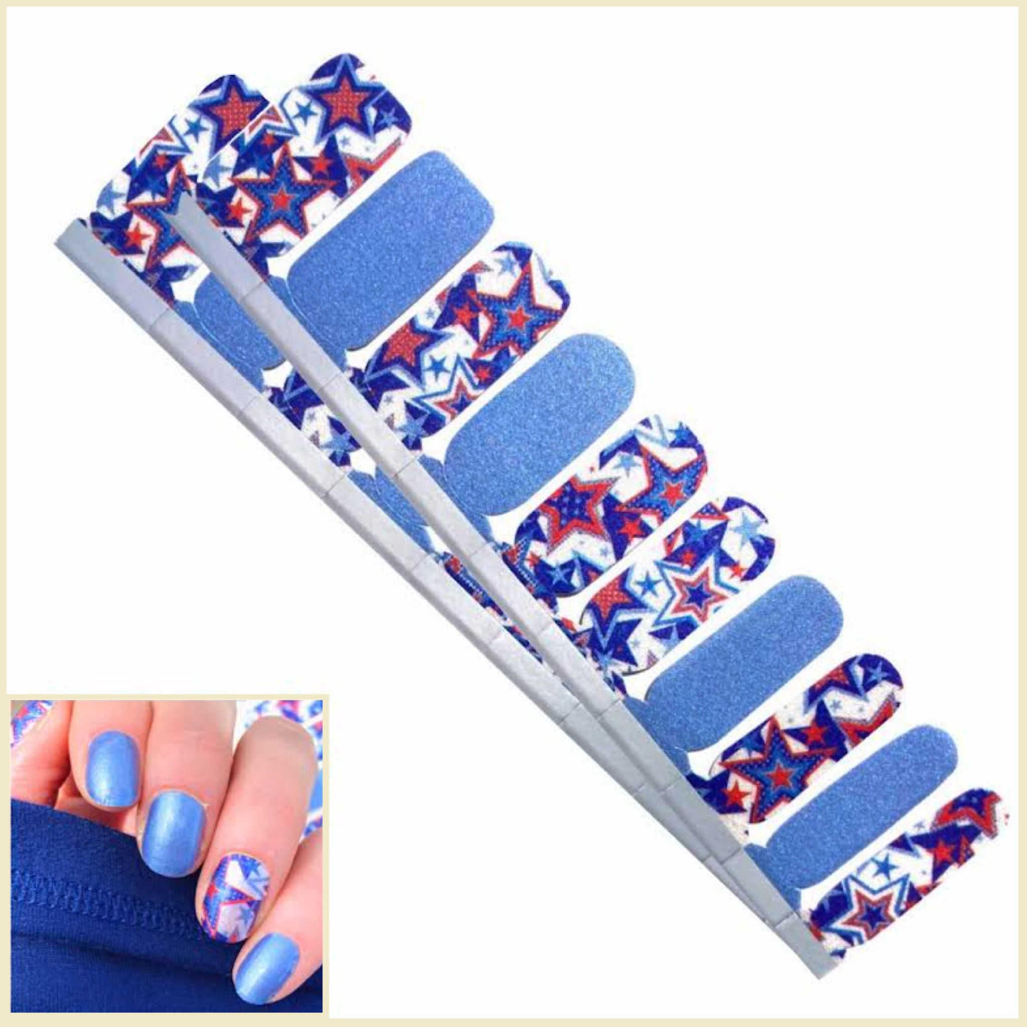 Star Spangled Nail Wraps (Standard)