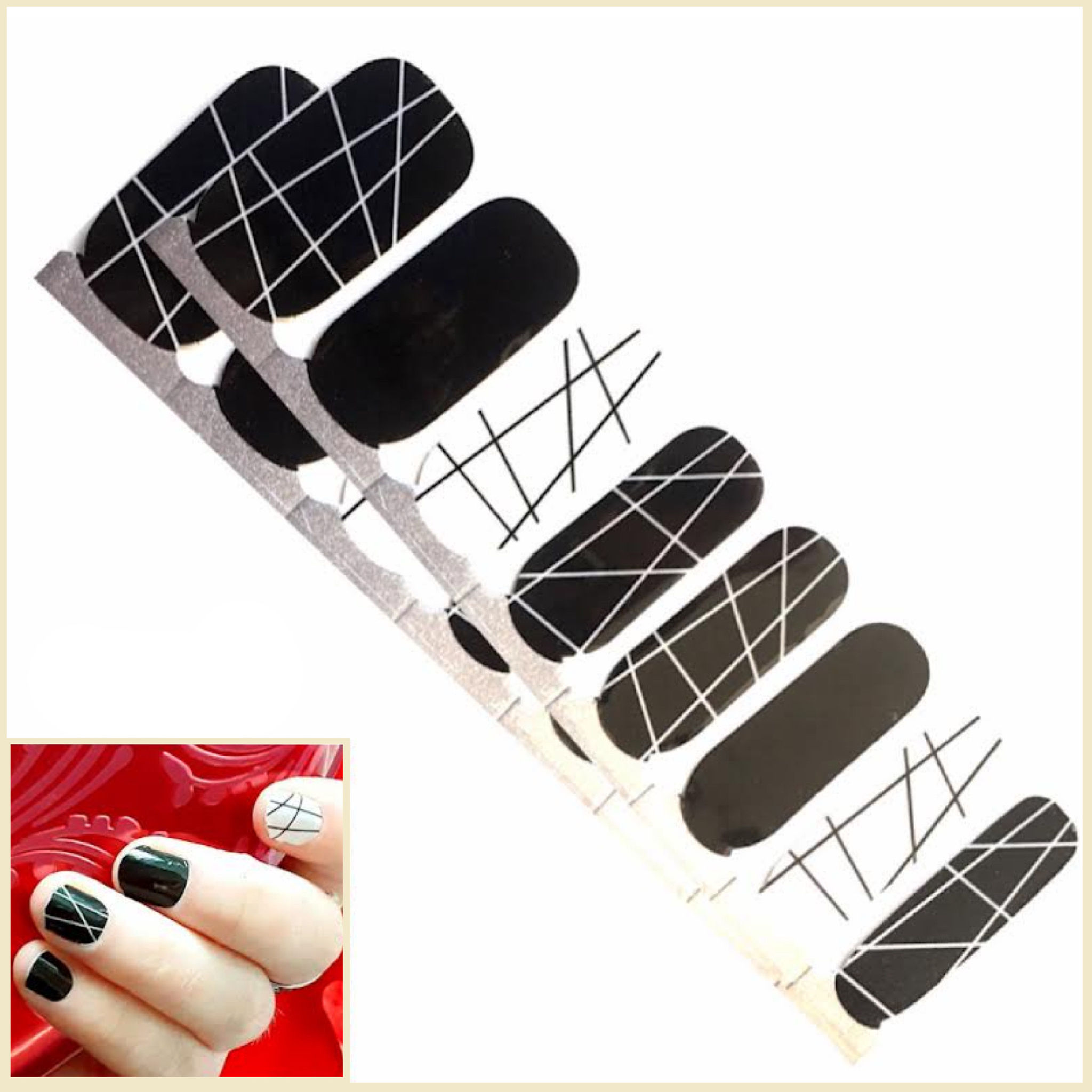 Cross the Line Nail Wraps