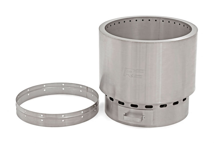 Thumbnail: Rough Country FIRE PIT | STAINLESS STEEL | WITH CARRY BAG