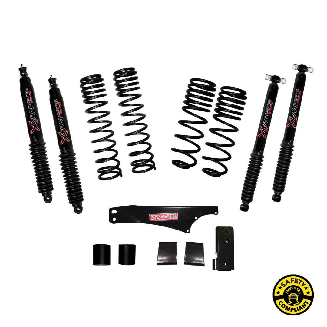 Skyjacker Jeep Wrangler JK 4-Door 2-2.5 Inch Dual Rate Long Travel Lift Kit With