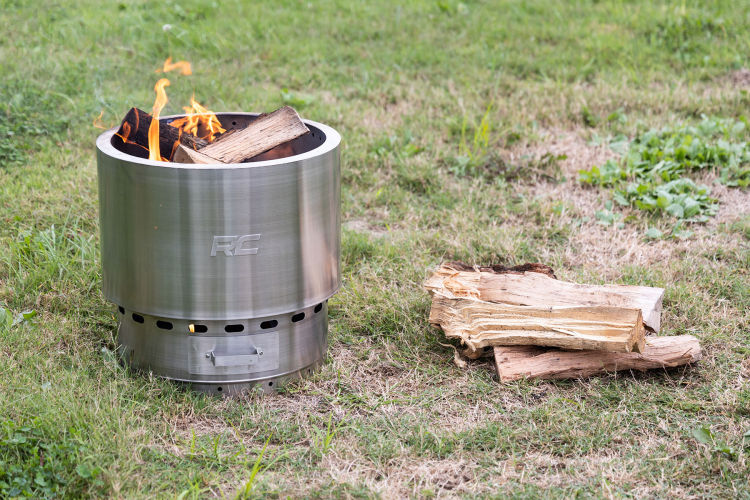 Rough Country FIRE PIT | STAINLESS STEEL | WITH CARRY BAG
