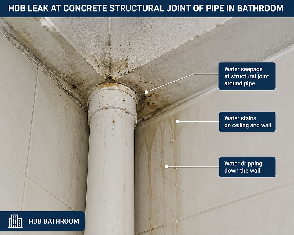 Bathroom Ceiling Leak Singapore: Who Is Responsible in HDB & Condos?