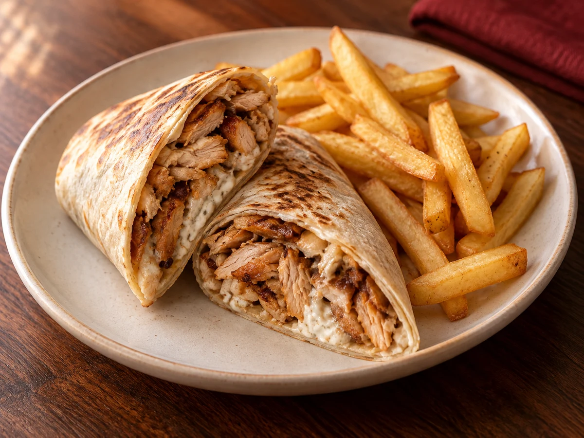 Shawarma tortilla — Illustrative image