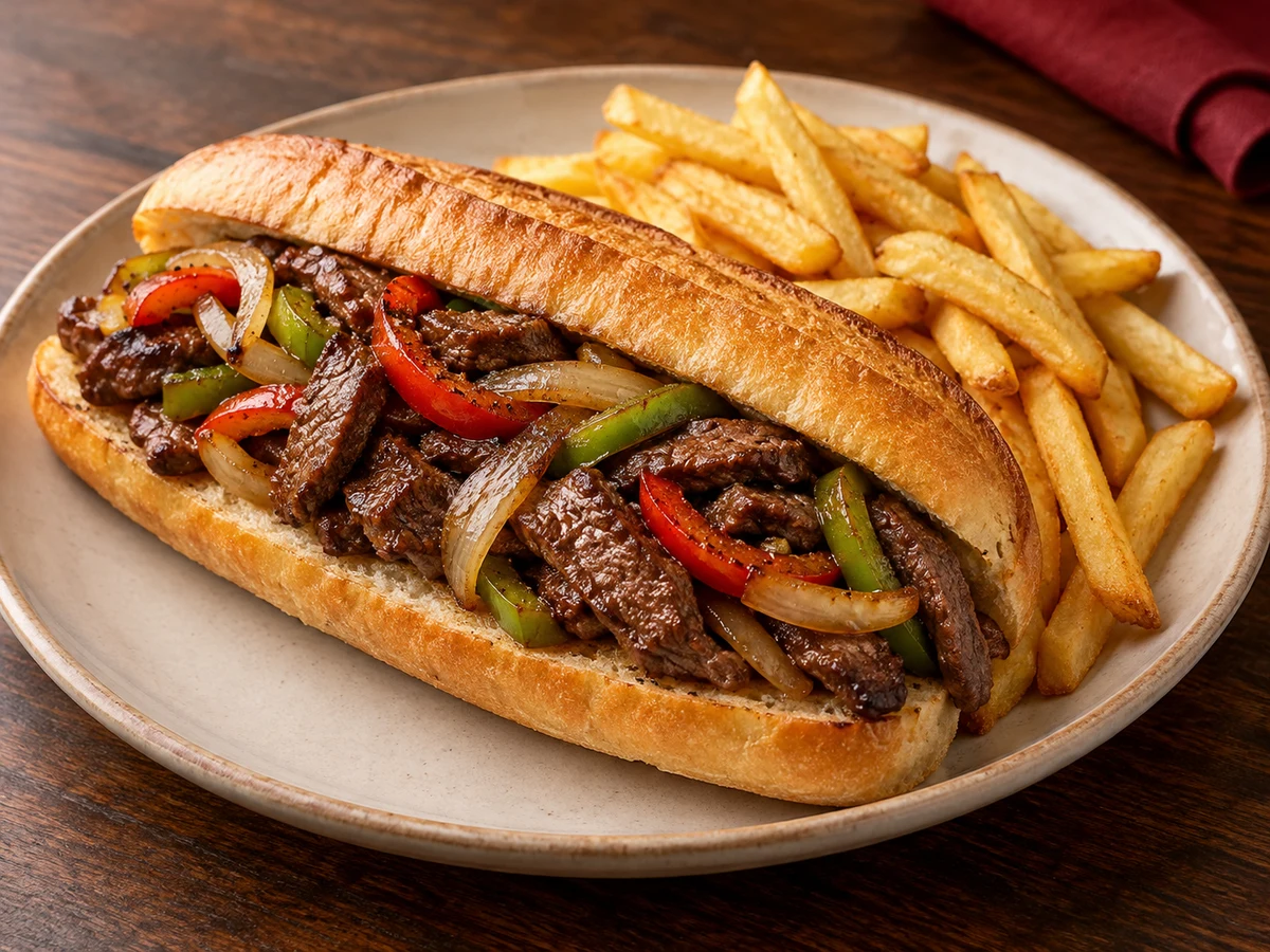 Beef fillet sandwich — Illustrative image