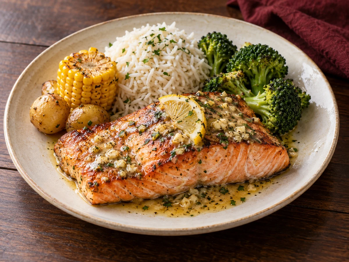 Salmon steak — Illustrative image