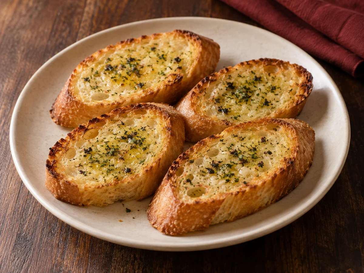 Garlic bread — Illustrative image · Pictured: Small