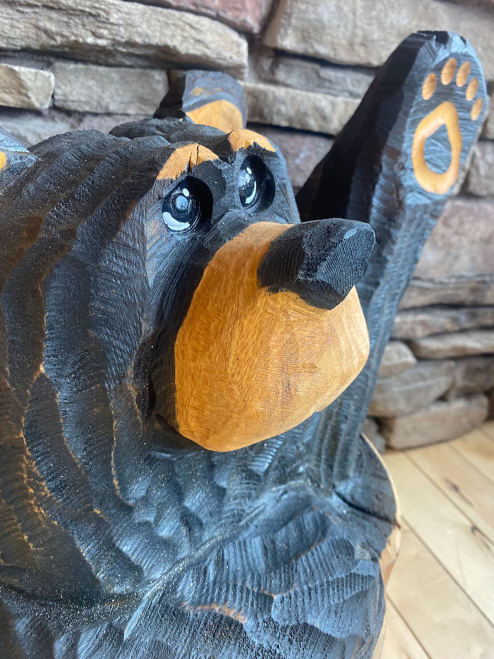 Thumbnail: Waving Bear in Stump