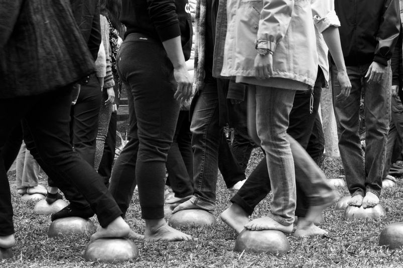 禪藝不說話 ─ 心在聽,踏缽行 活動照 5