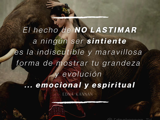 El no lastimar...