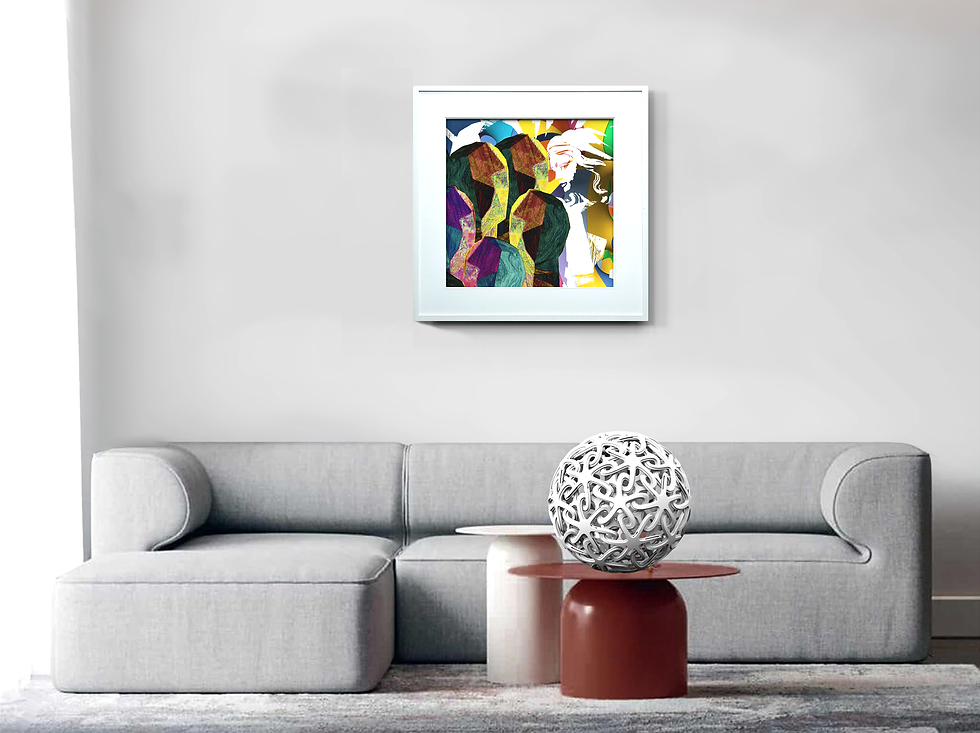 Handmade Limited Edition of 20signed and numbered by hand oil on linen canvas 50.8 by 50.8 cm. Shipped Unframed
