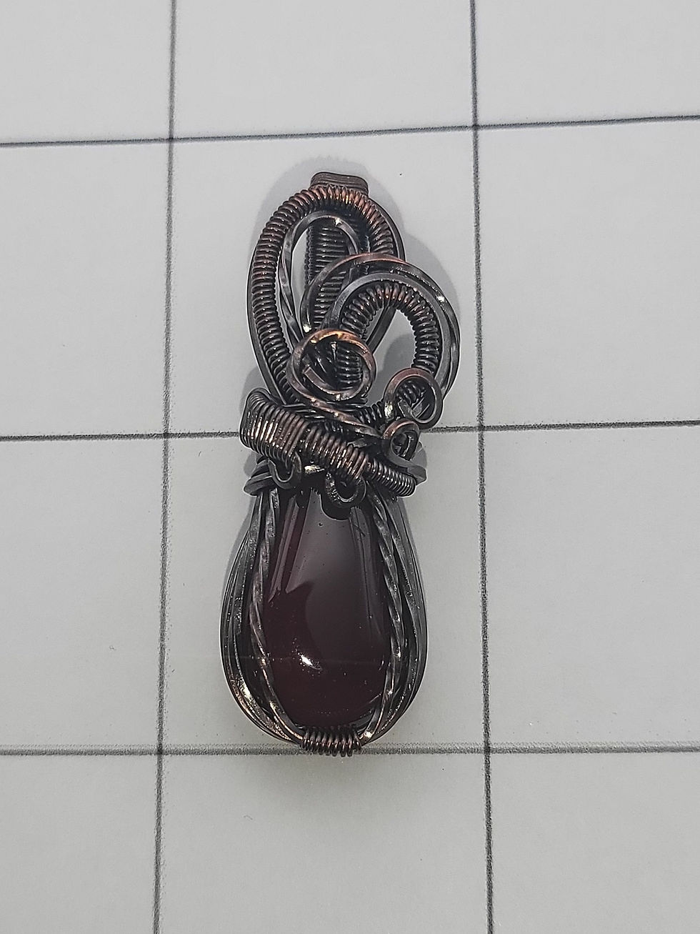 Thumbnail: Crimson Nocturn - Red Onyx Pendant