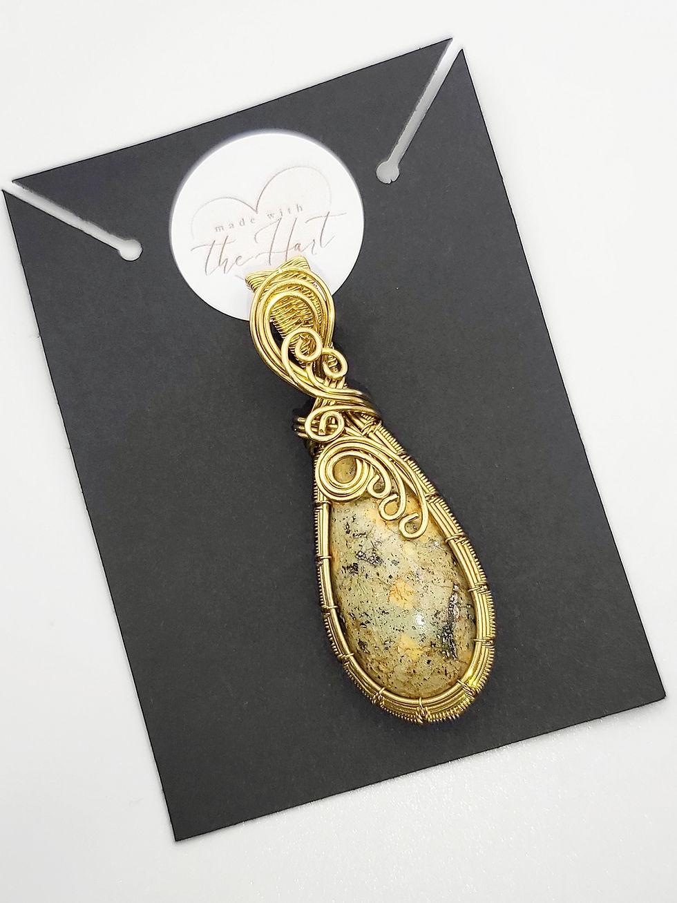 Thumbnail: Quiet Meadow - Dendritic Jasper Pendant