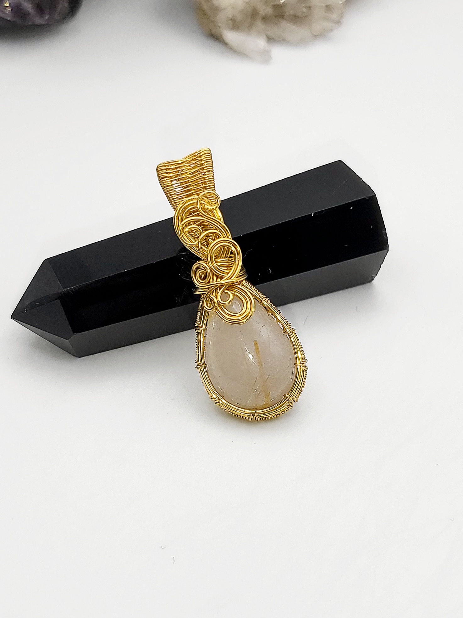 Golden Rutile Pendant 