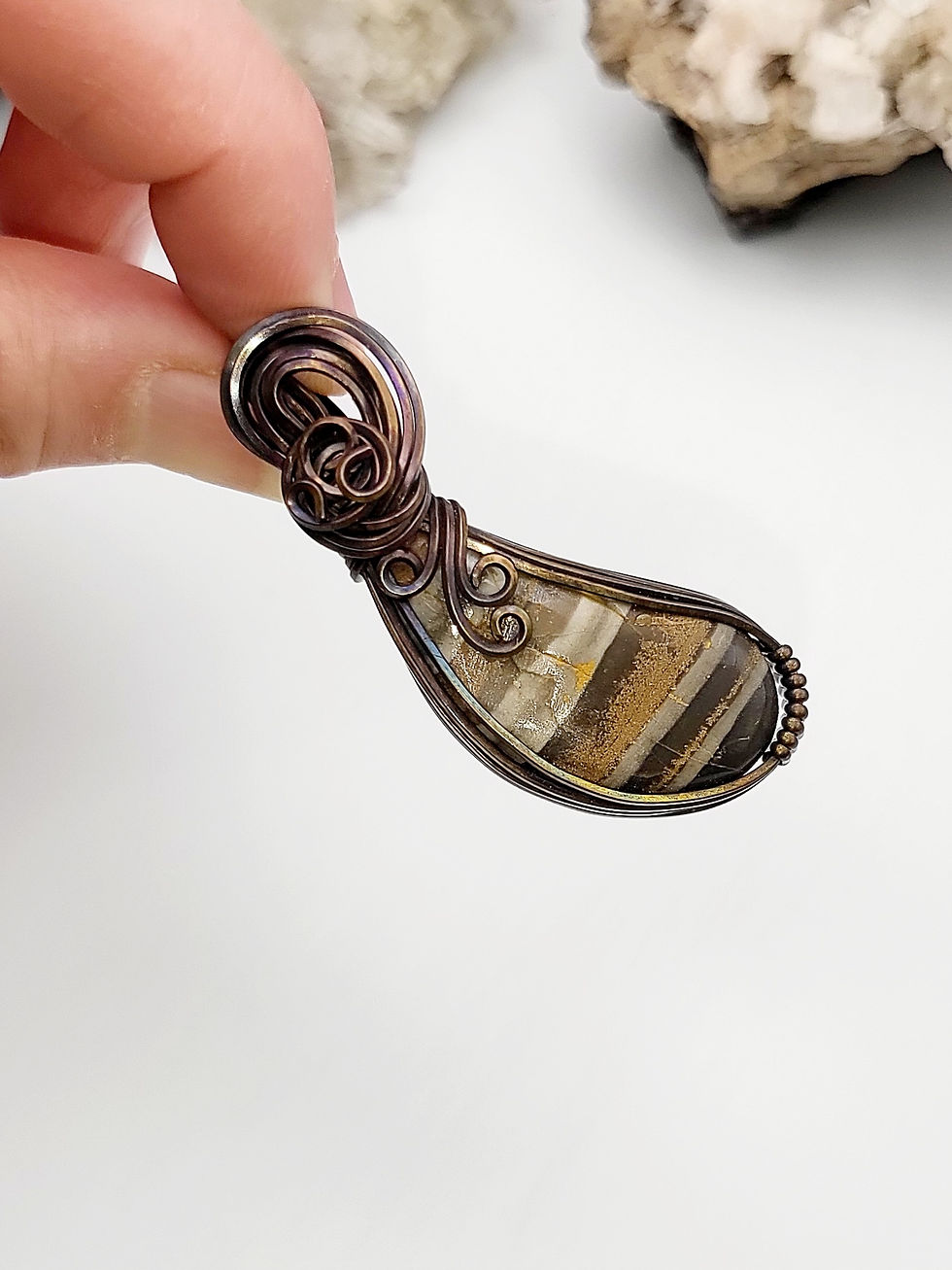 Thumbnail: Striped Agate Pendant 