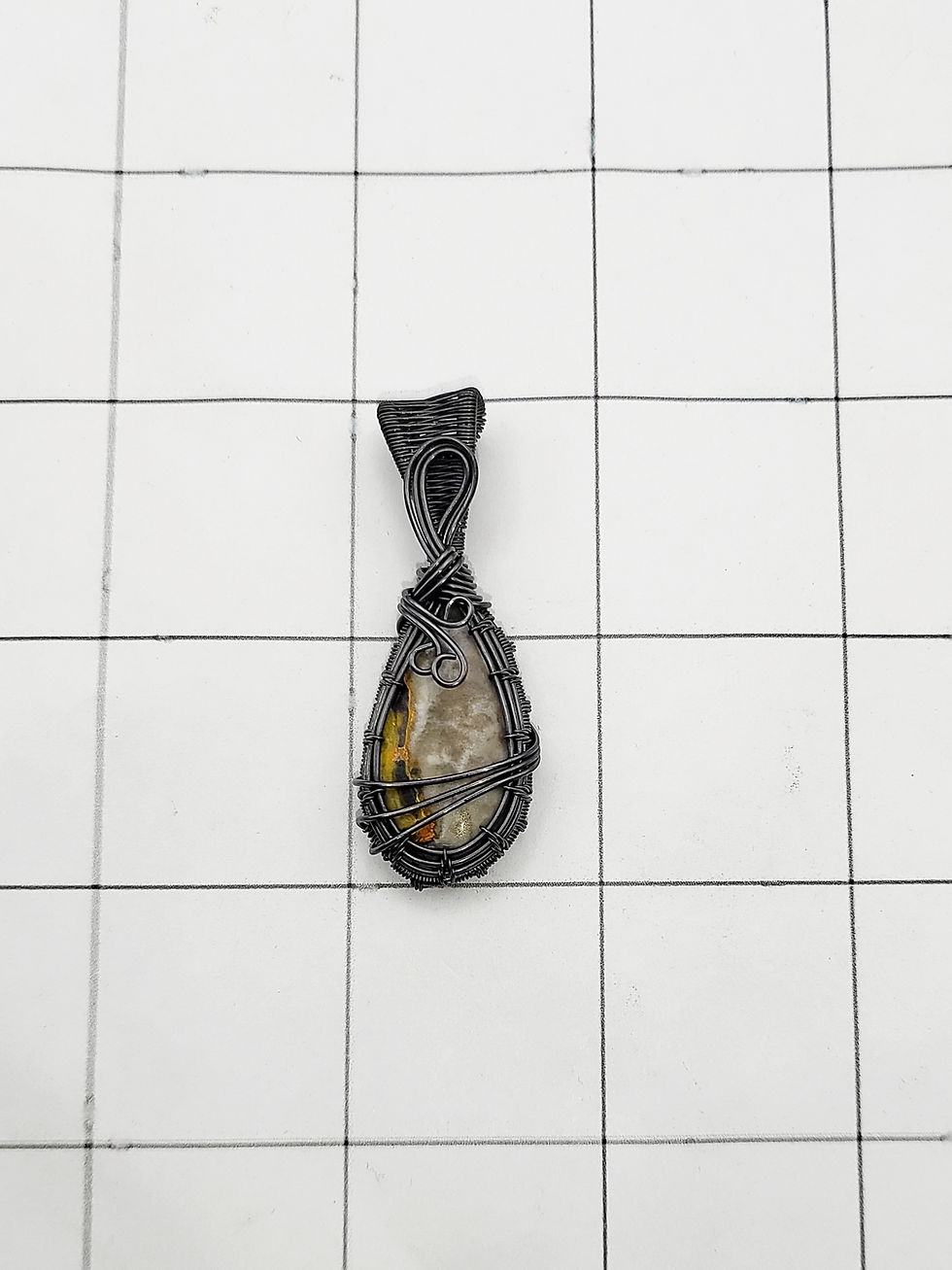 Thumbnail: Scorched Horizon - Bumble Bee Jasper Pendant