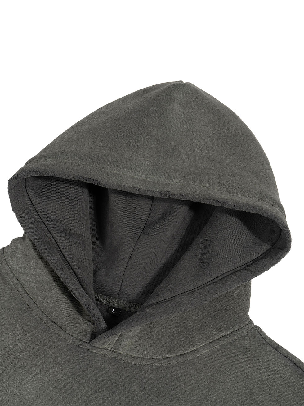 Thumbnail: Frayed Sunfade Boxy Fleece Hoodie