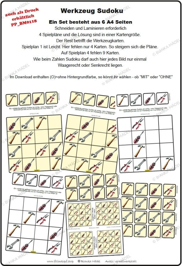Werkzeug Sudoku