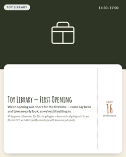 Toy Library 1st opening