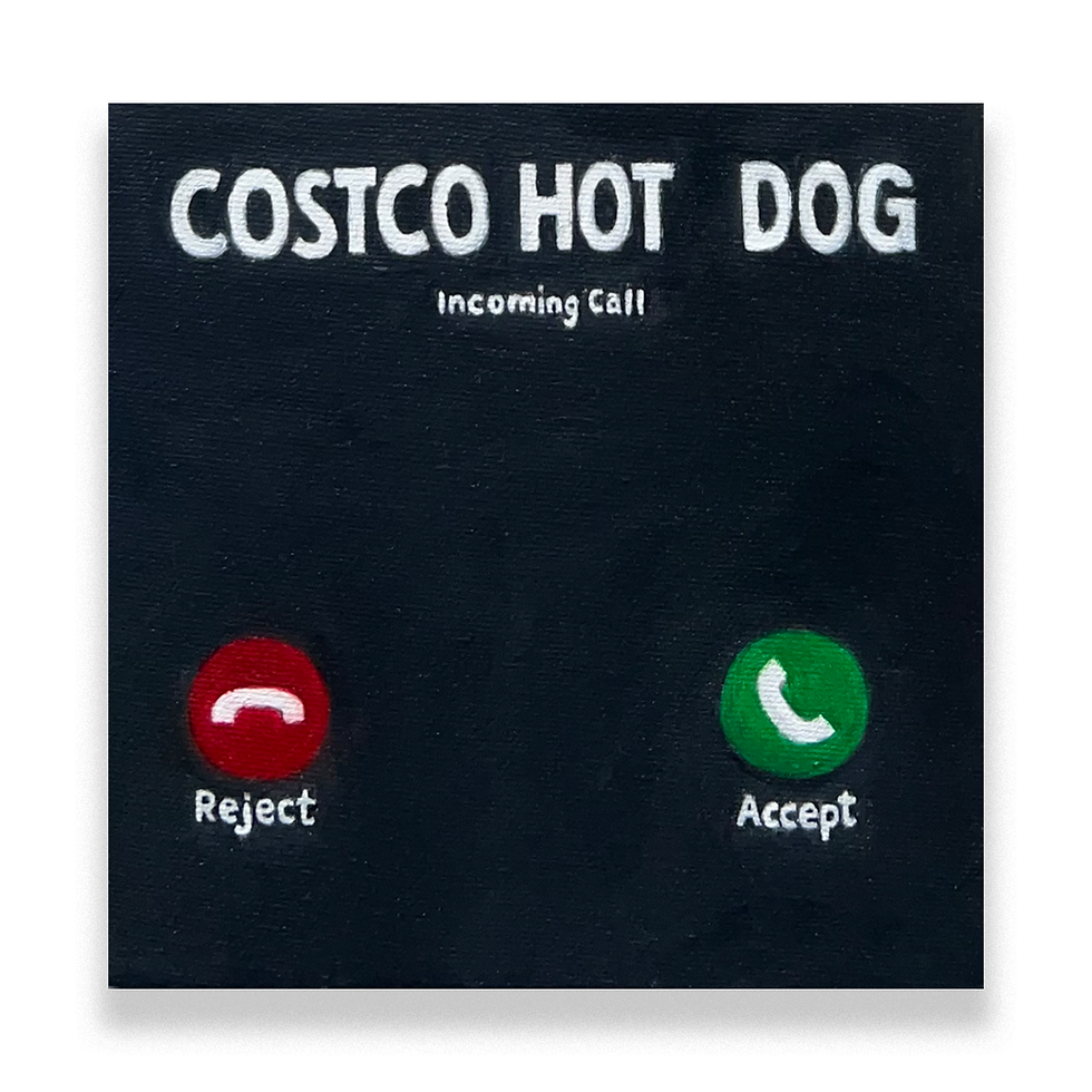 Thumbnail: costco hot dog painting