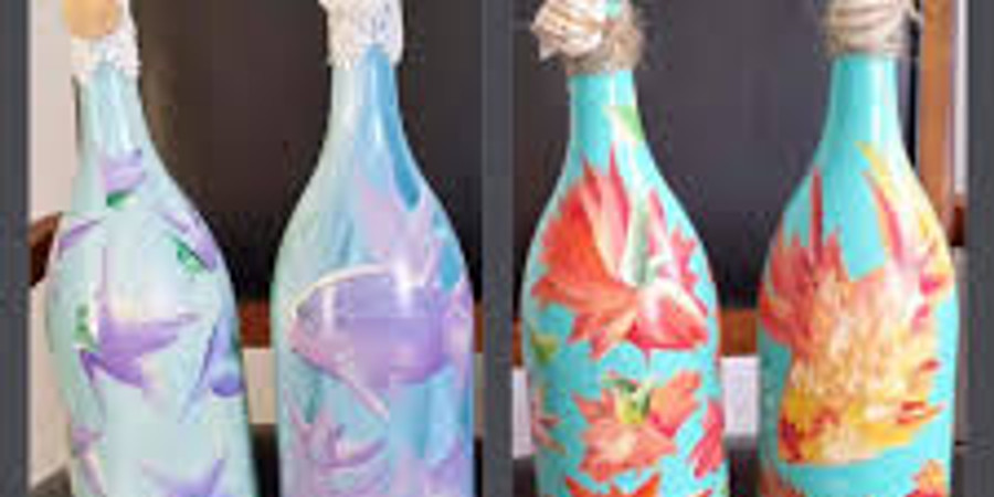 Wine Bottle Painting