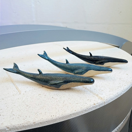 Mini Whale | Rockpoool | Curved Tail | Lauren Swan Ceramics