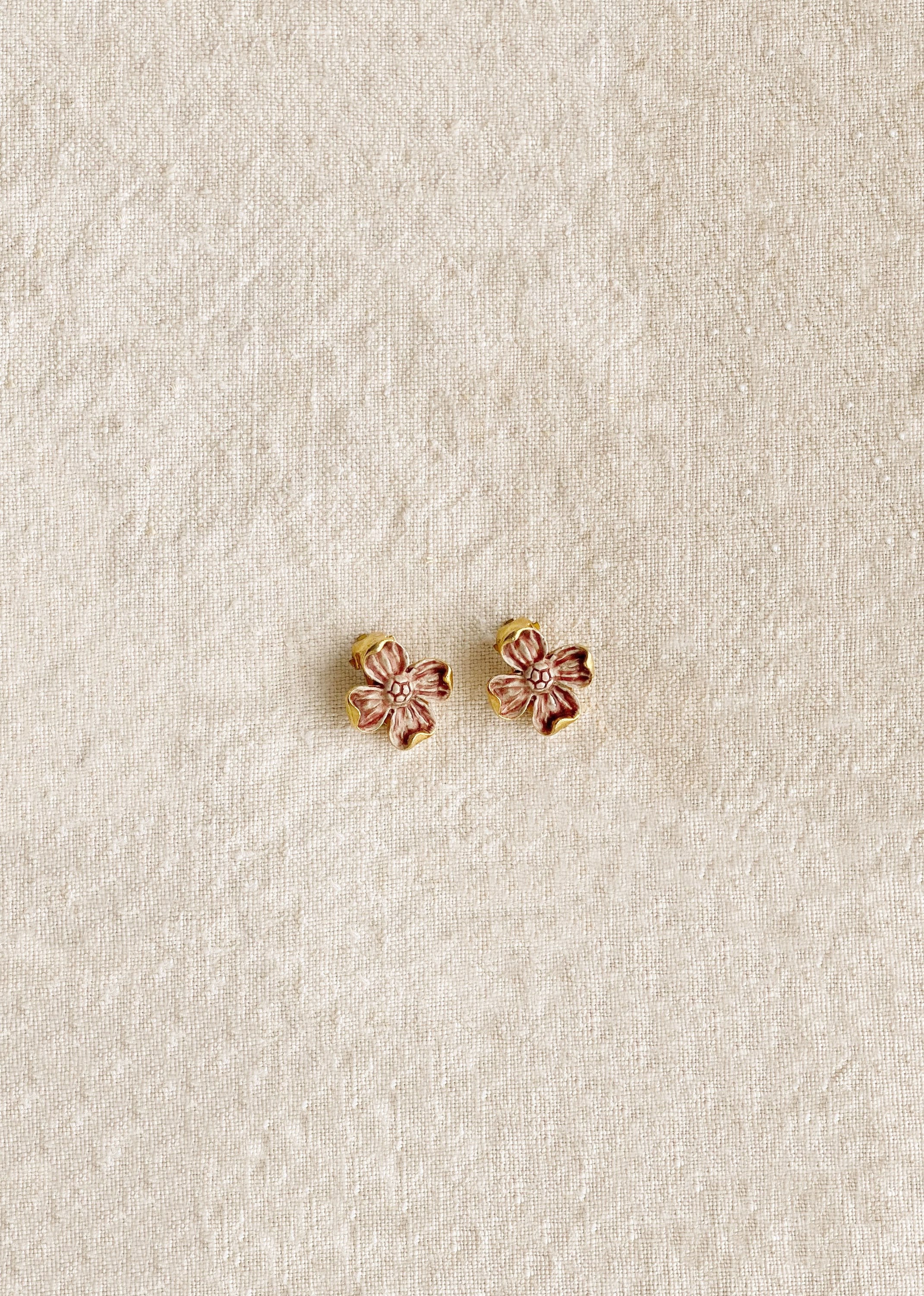 Orecchini vintage decorati a mano 