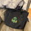 Thumbnail: Large Tote Bag with Hand Beaded Swamp Thing