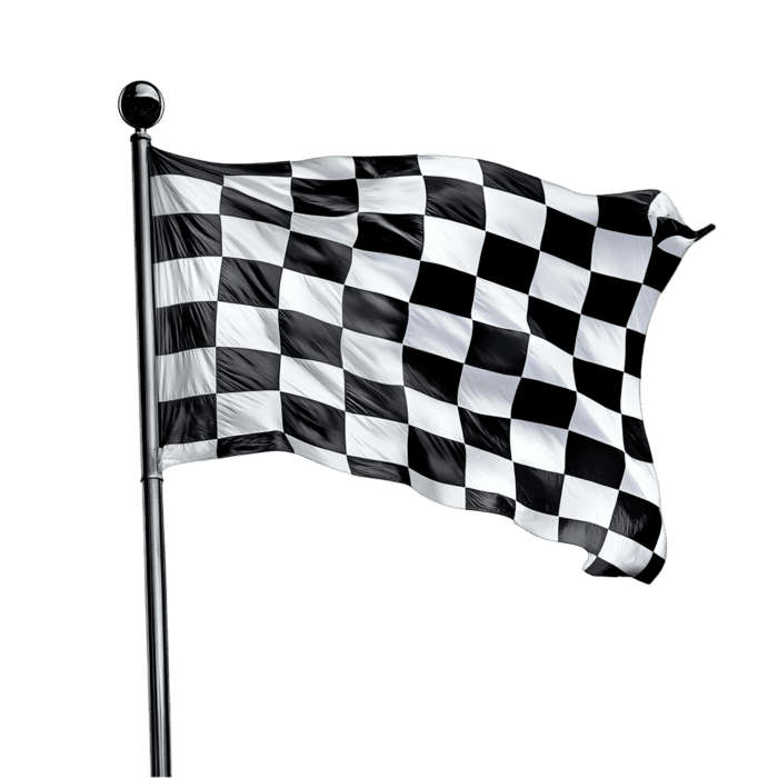 Car racing flag