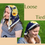 Thumbnail: Yellow Rose on Navy Blue Triangle Veil (Loose or Tied)