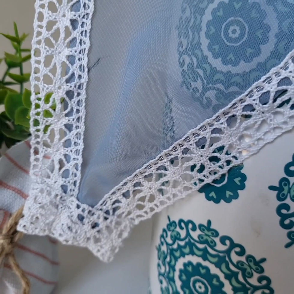 Thumbnail: Sheer Blue Kerchief/Triangle Veil
