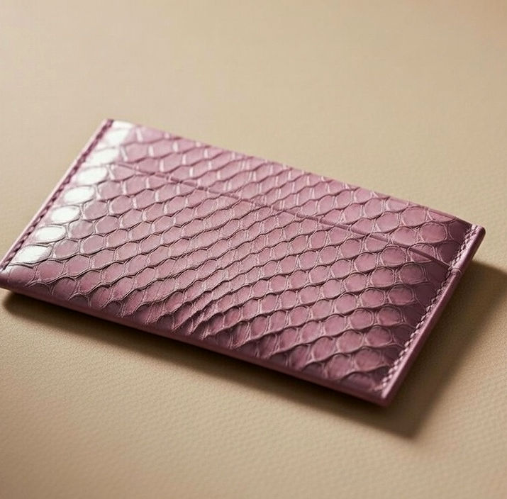 Pink Snake Skin Card Slip