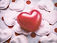 coeur d'amour rouge sur le cœur