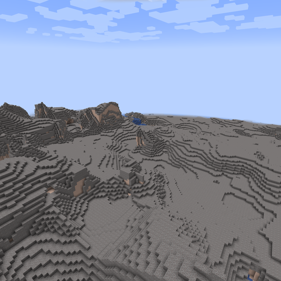 A example of the biomes erosion settings with low values