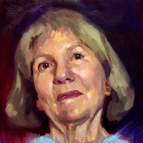 Portrait Gillian in Oil Paint