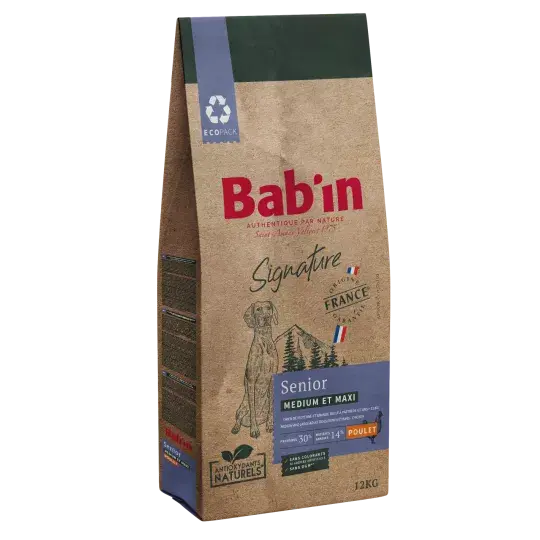 Croquettes Babin Medium & Maxi Senior Poulet 12 kg