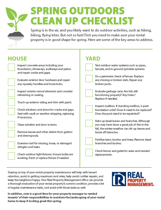 Rental Property Spring Checklist