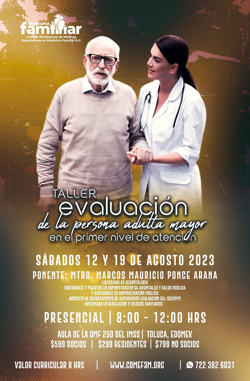 TALLER "EVALUACIÓN DE LA PERSONA ADULTA MAYOR"