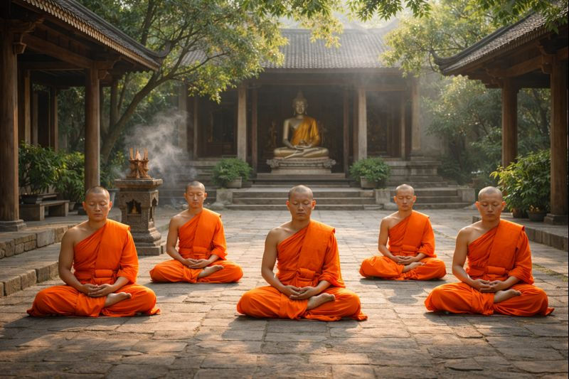 Mindfulness practice has roots in Buddhism.