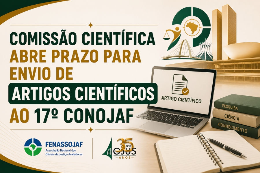 Comissão Científica abre prazo para envio de artigos científicos ao 17º Conojaf