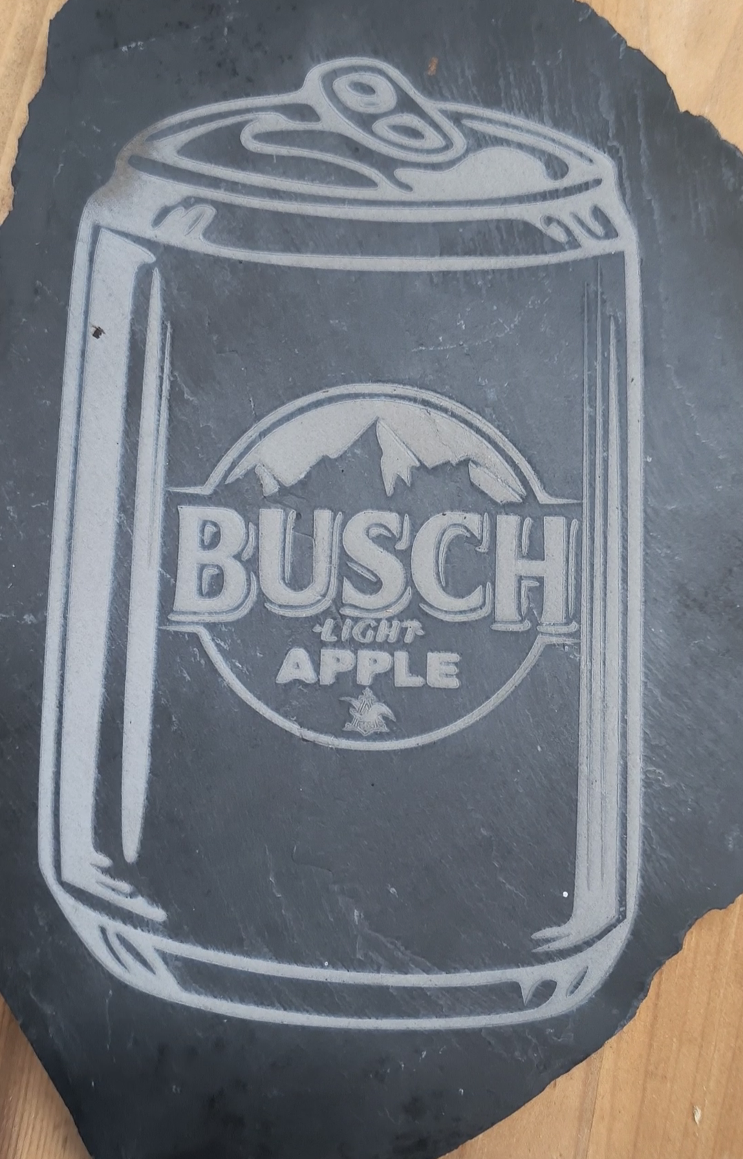 Busch Lite Apple Beer Slate Rock