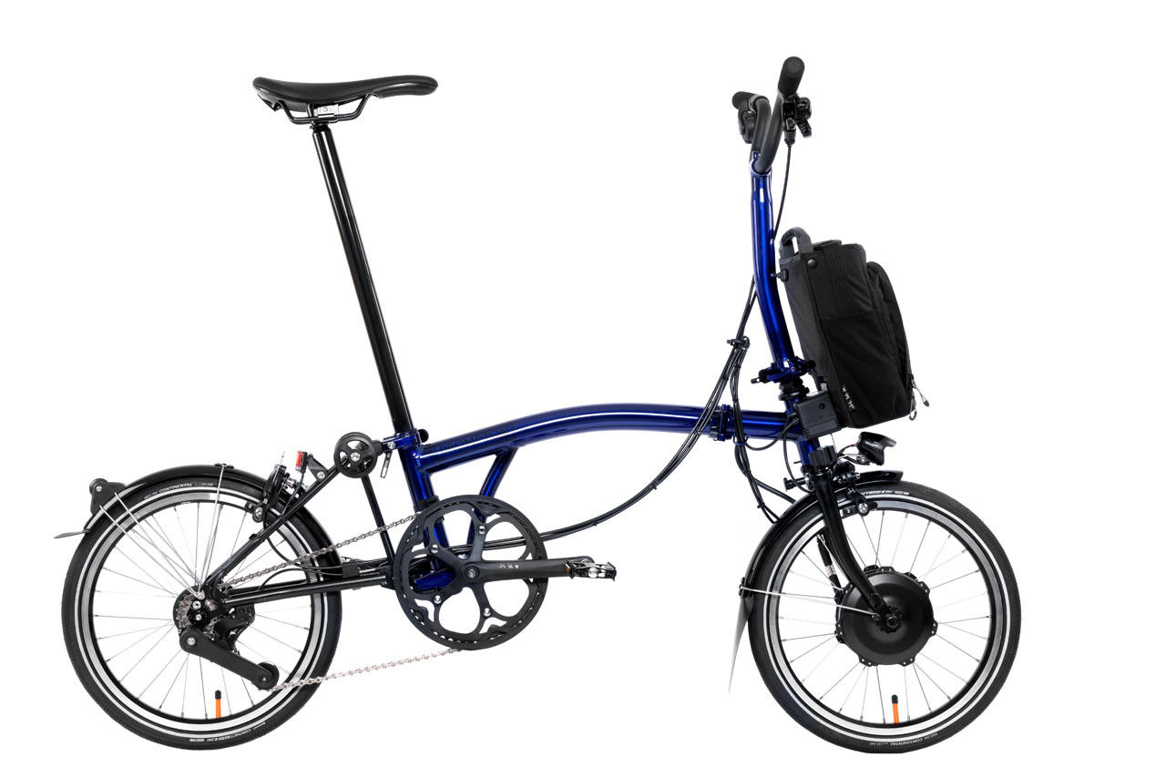 Electric P Line Brompton Explore 12 Speed 2024 - Bolt Blue Lacquer