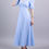 Thumbnail: Linen Long Dress Blue