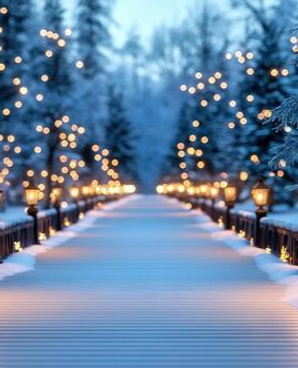 snowy-path-lit-by-streetlights-and-surro