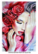 LIMITED EDITION PRINT BY ELLECTRA - RUBY RED ROSES