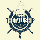 The Tall Ship logo, displayed with a ship, text, and rope detail, Heridge Group Ltd